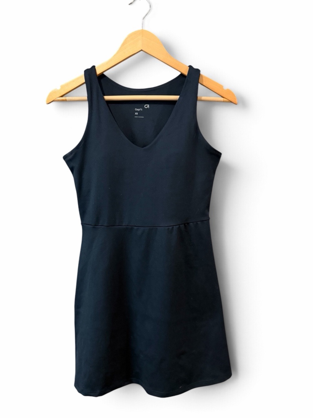 Gap Fit Black Athletic Dress with Built-In Shorts and Bra Size XS